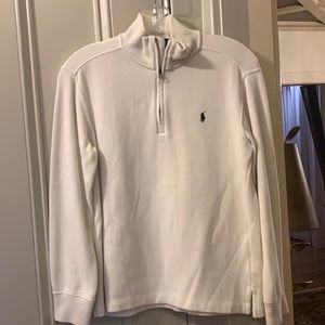 Boys Polo Waffle Knit Pullover